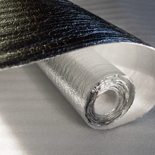 Polyethylene foam with foil for insulation in the construction industry